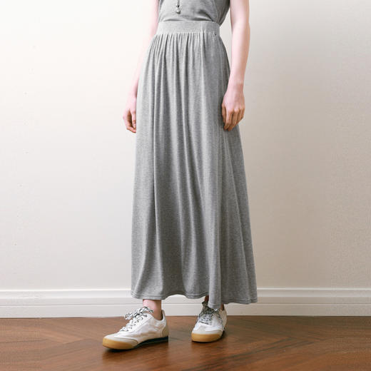 【商场同款】诗凡黎诗凡黎时尚针织长裙2025夏新款百搭半身裙3G5240711 商品图0