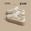 ZHR则则复古蕾丝德训鞋女2025新款花边百搭板鞋厚底增高休闲鞋女 商品缩略图7