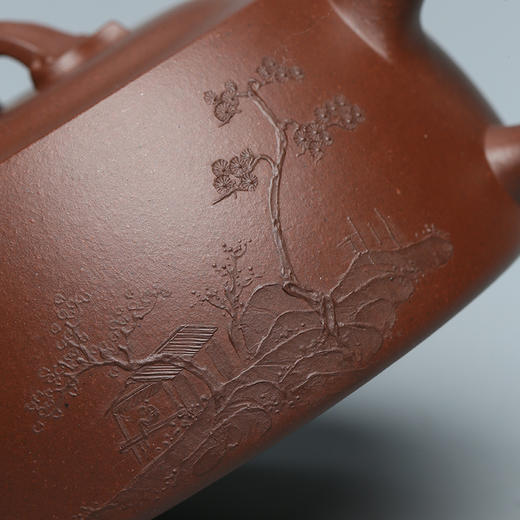 百年紫砂品牌铁画轩出品 底槽清 延年井栏壶紫砂壶 商品图3