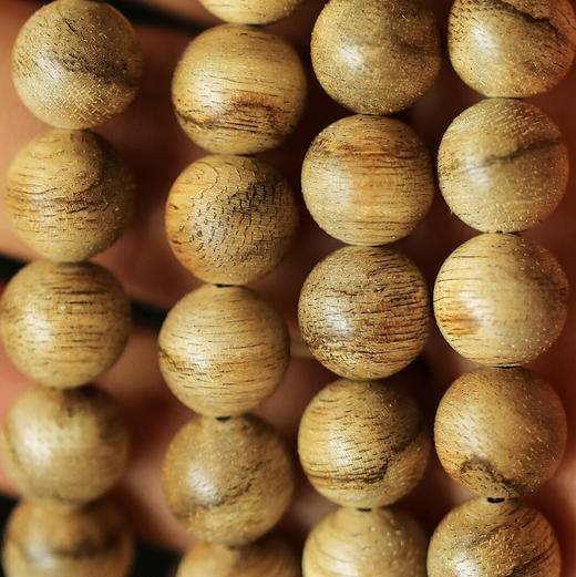 【青山特惠】9mm108颗 马泥涝 花珠 天然沉香手串  约25.2g C00086 商品图7