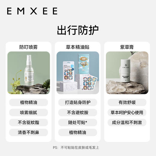 嫚熙（EMXEE）魔法屋防护礼盒家庭适用蚊香液紫草膏植物精油喷雾植物精油贴 魔法屋礼盒 SXLJ 商品图1
