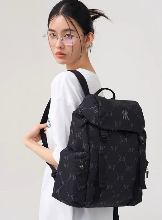 直发【MLB正品授权】 实体1000+  颜值出众 钻石满印老花双肩包 商品图1