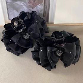 雀说新款满天星爱心水钻蝴蝶结抓夹轻奢高级感鲨鱼夹显发量发抓夹发饰AL060