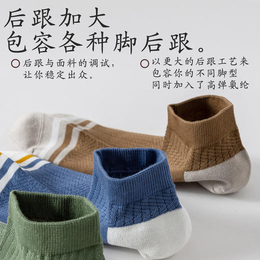SYWY-Y37 【1双】男网眼透气防臭吸汗抗休闲纯棉运动袜子纯棉全棉春秋季短袜 商品图2