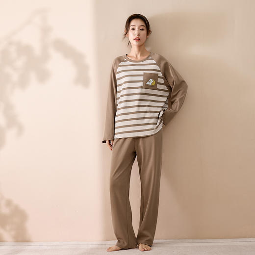 康妮雅女士长袖长裤套头套装 商品图2