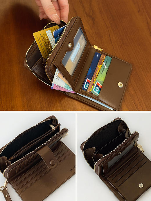 情人节礼物！【小巧便携，适合日常携带~】2025秋冬新款 迷你可爱零钱包 卡通时尚款女士钱包 情人节圣诞节礼物情侣款-QQ 商品图3