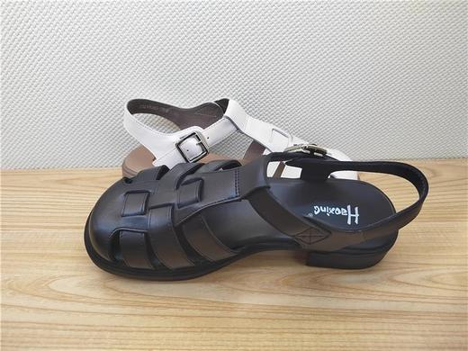 夏季新款豪行真皮女鞋23218882低跟包头罗马舒适休闲凉鞋 商品图2