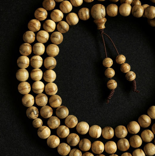 【青山特惠】9mm108颗 马泥涝 花珠 天然沉香手串  约25.2g C00086 商品图5