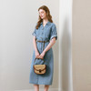 【商场同款】诗凡黎诗凡黎翻边袖口牛仔连衣裙25夏新款中长裙3G4390331 商品缩略图2