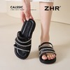 ZHR则则水钻平底夹趾拖鞋女鞋2025夏季新款时髦洋气舒适透气鞋子 商品缩略图8