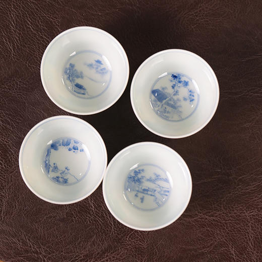 【曰何】素三彩赏心乐事杯 商品图1