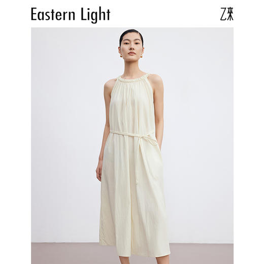 Eastern Light/乙来 简约碎褶系带连衣裙 商品图4