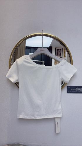 【门店同款】ENJOY夏季纯色斜肩T 162799185