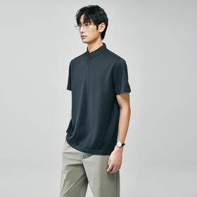 棉仓363802021-桑蚕丝立领POLO