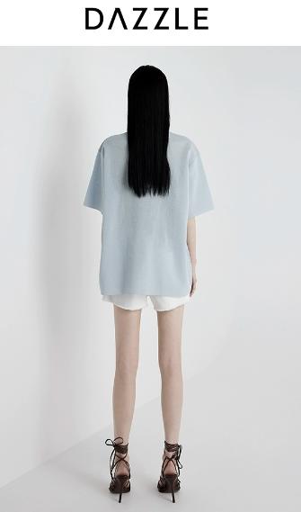 【大都会】DAZZLE 地素短袖25夏新款盐系可露丽轻薄针织衫 商品图2