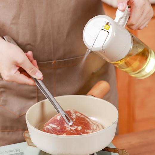 【暖白喷倒两用油壶】喷倒两用玻璃油壶喷油壶防漏油罐喷雾油瓶厨房家用调味瓶 商品图8