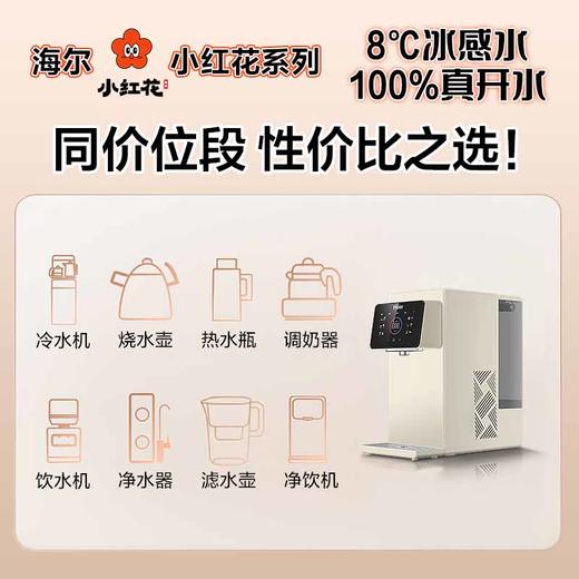 海尔（Haier）小红花净水器冰泉鲜活水台式净饮机反渗透免安装直饮出冰感水加热净饮一体机HTS75-1LXZLU1 商品图1