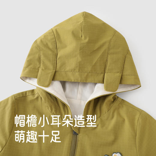 【商场同款】英氏儿童外套春秋季长袖保暖男童针织连帽中大童外套 商品图3