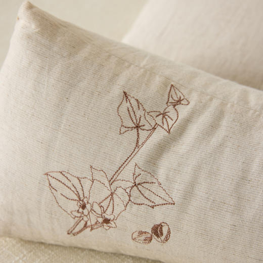 自然醒棉麻三角桥荞麦二合一组合枕芯护颈牵引枕草本多功能枕可拆洗XK 商品图11