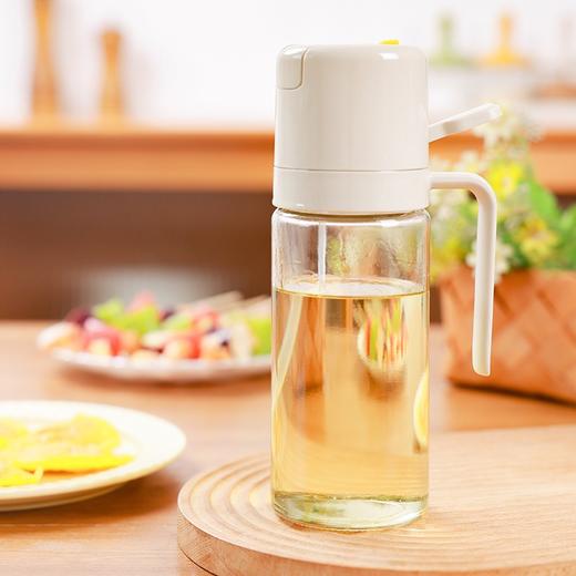 【暖白喷倒两用油壶】喷倒两用玻璃油壶喷油壶防漏油罐喷雾油瓶厨房家用调味瓶 商品图3