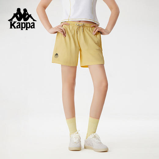 Kappa卡帕背靠背2025夏款女运动短裤休闲防泼水户外三分裤男款KPCJCDY61 商品图3