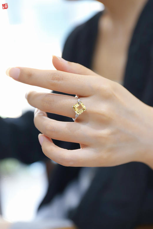 【乐瑶】黄水晶戒指 商品图4