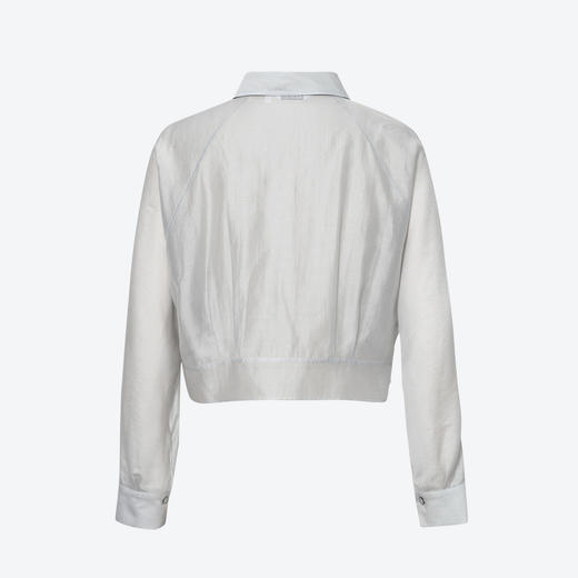 【商场同款】诗凡黎诗凡黎轻盈天丝衬衫25年夏季新款系带上衣3G4220412 商品图1