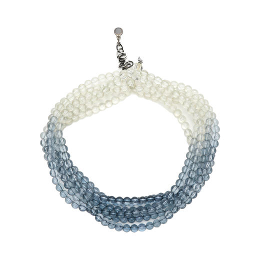 8058644901827 EMPORIO ARMANI 女式现代自然风小众设计串珠工艺渐变色8字项链 商品图0