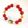 MELI&MOLI|白水晶点缀红图石圆珠麒麟沉香珠手串-五行之火 商品缩略图2