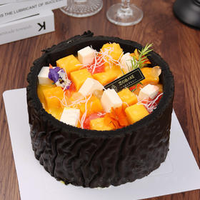 【虎皮杨枝甘露芒果千层】芒果爆浆蓬松虎皮馅料超足-千层蛋糕