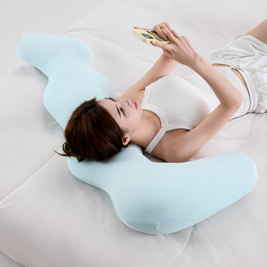 【热卖推荐】自然醒海马记忆棉睡觉长抱枕秋冬德绒升级款孕妇枕床上侧睡夹腿专用枕头沙发靠枕床头靠垫XK 商品图7