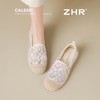 ZHR则则蕾丝透气一脚蹬渔夫鞋2025新款网纱复古单鞋气质百搭女鞋 商品缩略图8