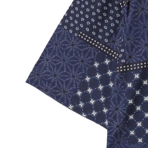 T3981夏季高级感新款男士美式撞色暗纹提花短袖T恤宽松潮流圆领上衣 商品图4