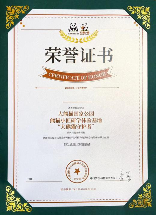 1人成团【都江堰-熊猫有约一日研学】走进大熊猫别墅，“熊猫青团”非遗造纸术，化身熊猫营养师，制作熊猫窝窝头，含大熊猫荣誉证书 商品图10