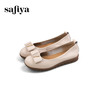 Safiya/索菲娅2025一脚蹬舒适牛皮革羊皮脚垫浅口软底休闲百搭通勤浅口单鞋SFD3111407 商品缩略图2