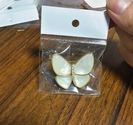 雀说装饰晚舟同款蝴蝶胸针高档气质天然海贝精致西装胸花配饰别针AL00 商品图8