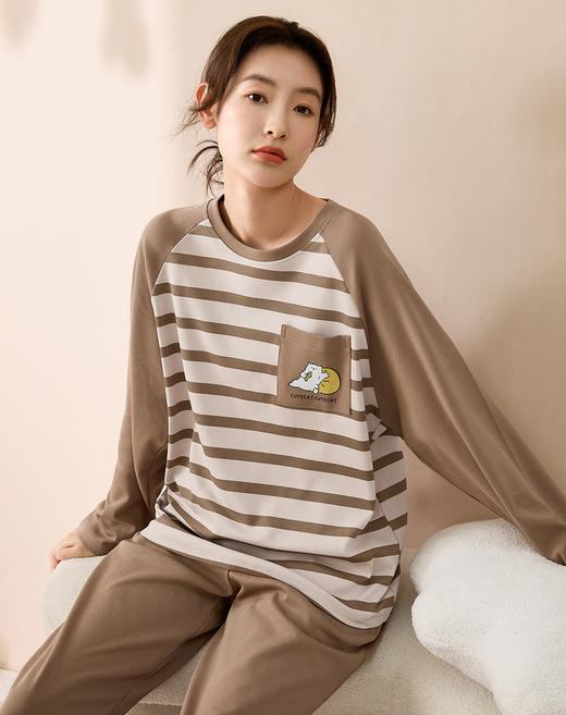 康妮雅女士长袖长裤套头套装 商品图6