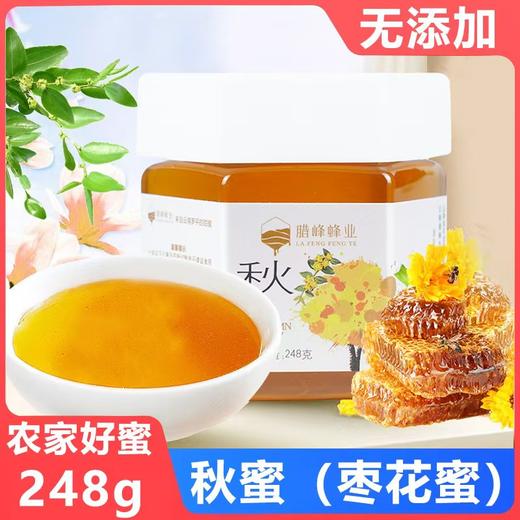 腊峰蜂业 秋蜜（枣花蜜）1瓶*248g 厂家直发 商品图0