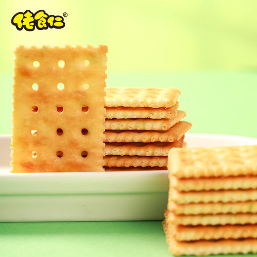 【佬食仁香葱苏打饼干】传统工艺慢火烘培 精选新鲜葱段榨汁加入 一份2箱 性价比超高 商品图6