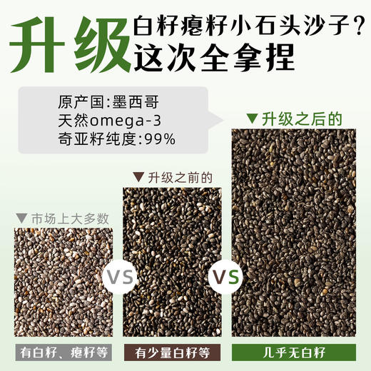 奇亚籽瓶装代餐专用袋装墨西哥进口奇亚籽即食饱腹代餐 商品图4