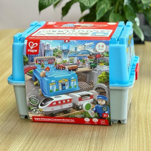 Hape木制火车轨道交通枢纽收纳套宝宝儿童男女孩益智玩具飞机3岁+ 商品图4