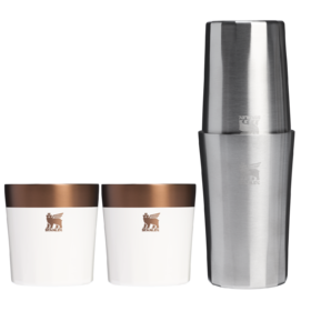 半价！年中巨折！Stanley鸡尾酒调酒器+酒杯3件套，原价1000+