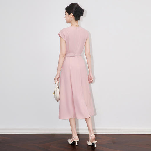 「高货wl」全新升级【铂金会员330/天猫439/差价109】(04308)洛诗琳法式气质女人味连衣裙2025夏季显瘦收腰减龄长裙女 商品图1