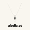 【夏季新款】alodia.co 品牌直发 漾玥白玛瑙/黑玛瑙项链 S925银镀白金设计感简约天然宝石 商品缩略图1