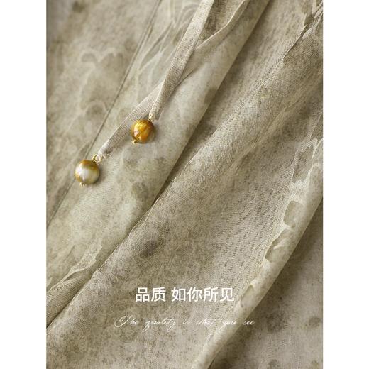 COCOBELLA侘寂风花萝提花炒色外套新中式女秋国风上衣SC0075 商品图4