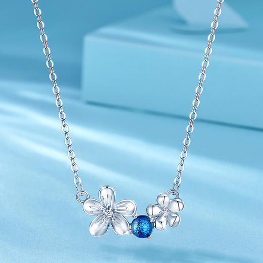 卡蒂罗/KADER 樱花魔法项链 🔮 绚烂樱花浪漫春日梦幻吸睛可调节锁骨链 幻彩琉璃优雅灵动轻奢时尚简约款拼接链 商品图7