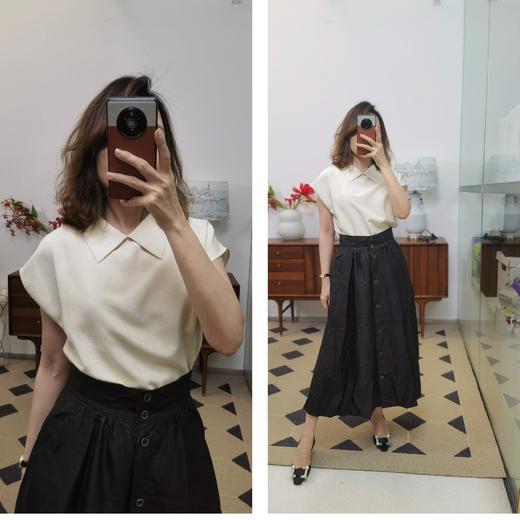 【非质量问题不退，谢谢理解】LP绢宫纺 28姆米6A级重磅真丝 竹节肌理 奢柜1:1两面可穿老钱小衫 柜价9000+ 商品图2