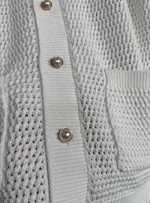 男款纯棉钩针针织衬衫 可配套装 商品图2