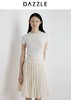 【大都会】 DAZZLE 地素连衣裙2025年夏季新款白色百褶连衣裙 商品缩略图0