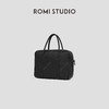 ROMI STUDIO“简约复古”全粒面头层羊皮黑色方形手提包 RWCLP31952【发货时间25-30天】 商品缩略图1